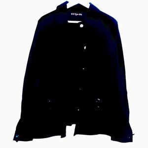 Dalia Woman plus size black jacket with silver hardware size 16X